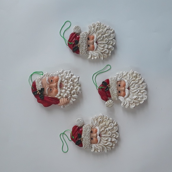 Adorable Santa resin faces - Picture 2 of 2